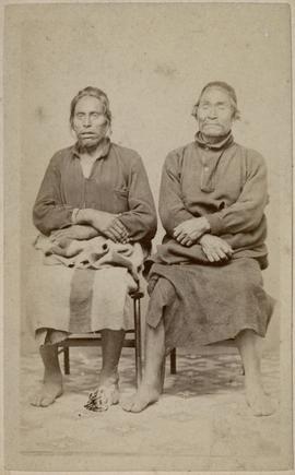 [Portrait of two Fort Rupert Chiefs, B. C.]