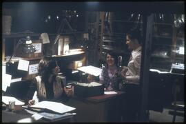 Marilyn, Maria, and Yolande in old museum workroom