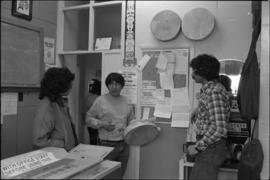 Norman Tait at the Native Education offices