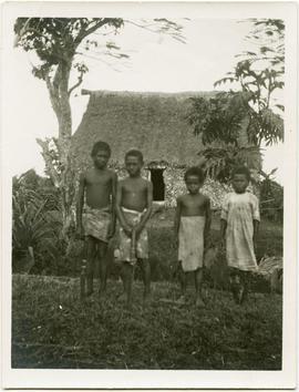 Native village about 18 miles up Pewa River, Fiji
