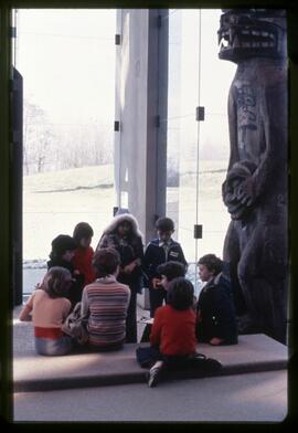 School group at the Museum of Anthropology