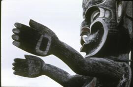 Dzunuk'wa totem pole with thunderbird by Willie Seaweed