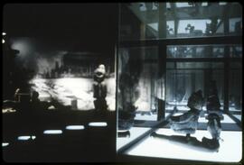 A display in the potlatch pavilion theatre